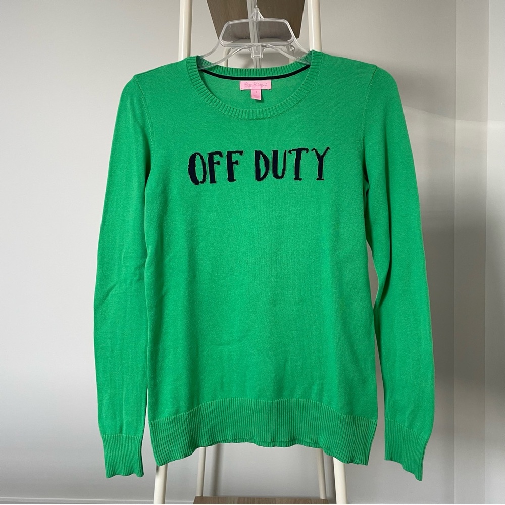 Lilly Pulitzer “Off Duty” lightweight cotton sweater